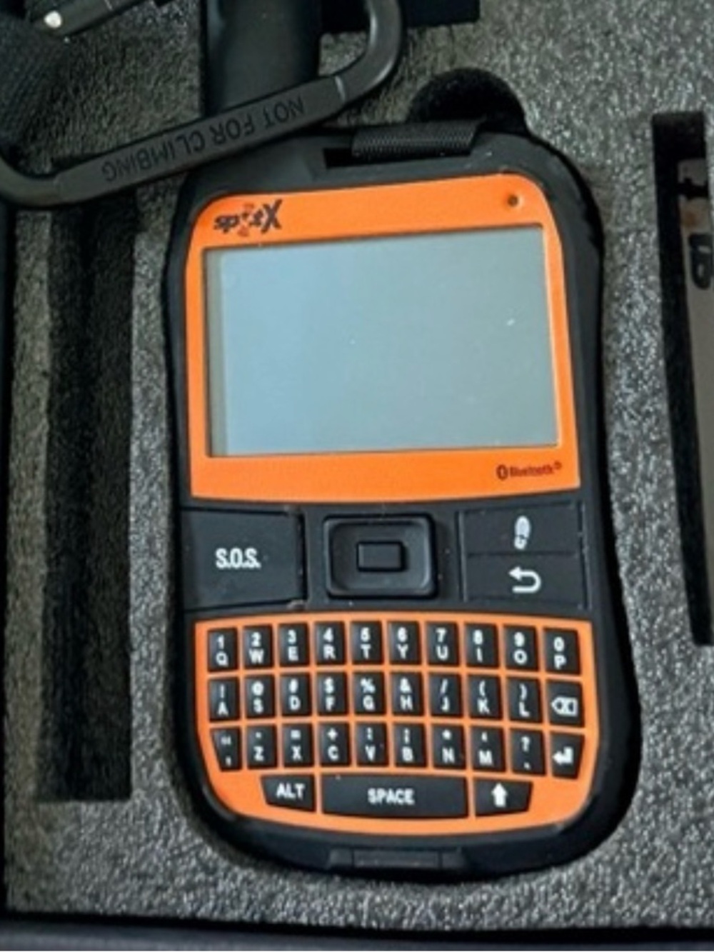 Rugged Orange Bluetooth GPS Messenger with QWERTY Keyboard